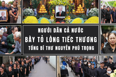 Người dân khắp cả nước bày tỏ lòng tiếc thương Tổng Bí thư Nguyễn Phú Trọng