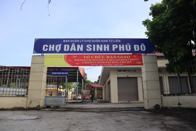 Quận Nam Từ Liêm: Chợ dân sinh Phú Đô chính thức hoạt động