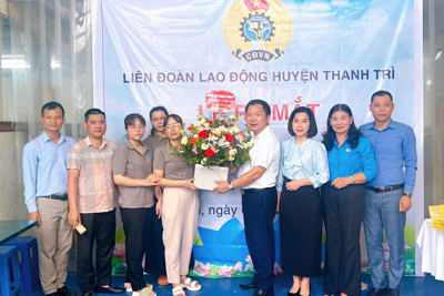 Huyện Thanh Trì: thành lập mới 12 công đoàn cơ sở