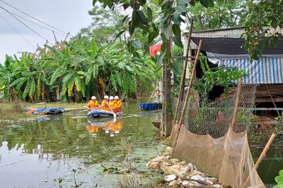 Một ngày ở "rốn lũ" Nam Phương Tiến