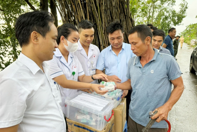 Hà Nội sẵn sàng ứng cứu y tế tại các vùng ngập úng 