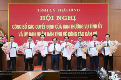 Luân chuyển, bổ nhiệm cán bộ tại tỉnh Thái Bình