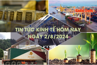 Tin tức kinh tế ngày 2/8/2024: hàng container qua cảng biển tăng mạnh