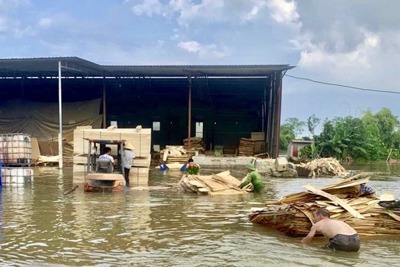 Thuỷ điện Thác Bà xả lũ gây ngập lụt nghiêm trọng