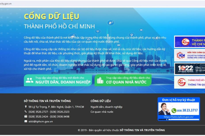 TP Hồ Chí Minh ban hành danh mục dữ liệu mở cho người dân