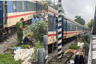 Người đàn ông lao vào đường ray bị tàu hỏa đâm tử vong ở Hoàng Mai