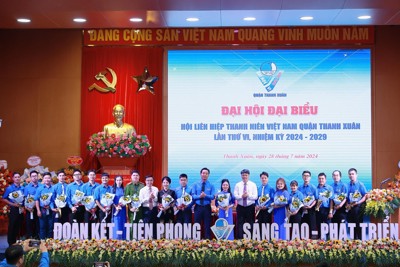 Hà Nội: 100% Hội Liên hiệp thanh niên cấp huyện tổ chức thành công đại hội