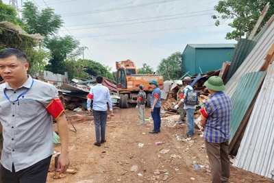 Huyện Hoài Đức: xử lý công trình vi phạm trật tự xây dựng tại Đông La