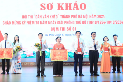 Quận Tây Hồ đoạt Giải nhất sơ khảo Hội thi “Dân vận khéo” Cụm thi số 1