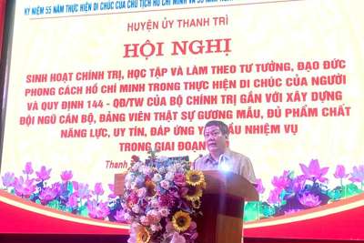 Huyện Thanh Trì mở đợt sinh hoạt chính trị sâu rộng trên địa bàn