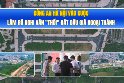 Công an vào cuộc làm rõ nghi vấn "thổi" đất đấu giá ngoại thành Hà Nội