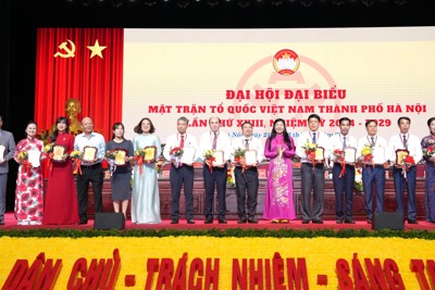 Đại hội MTTQ Thành phố Hà Nội lần thứ XVIII hoàn thành ngày làm việc thứ nhất