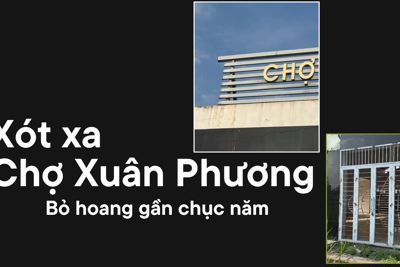 Xót xa chợ dân sinh bị bỏ hoang tại quận Nam Từ Liêm