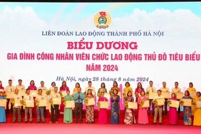 Hà Nội: biểu dương các gia đình người lao động tiêu biểu năm 2024 