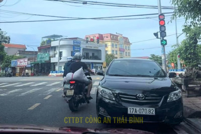 Thái Bình: xử phạt vi phạm giao thông từ hình ảnh người dân cung cấp