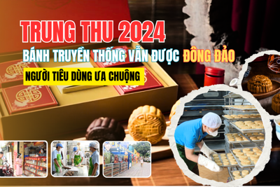 Bánh Trung thu truyền thống vẫn được đông đảo người tiêu dùng Hà Nội ưa chuộng