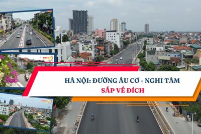 Hà Nội: Toàn tuyến mở rộng đường Âu Cơ - Nghi Tàm sắp về đích