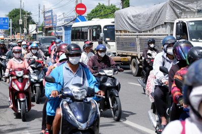 TP Hồ Chí Minh: giao thông các cửa ngõ đông đúc sau kỳ nghỉ lễ