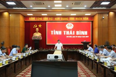 Thái Bình: chủ động ứng phó với bão số 3 theo phương án "4 tại chỗ"