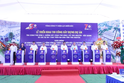 EVNNPC: Triển khai thi công Dự án TBA 220kV Phú Bình, ĐZ 220kV Phú Bình 2