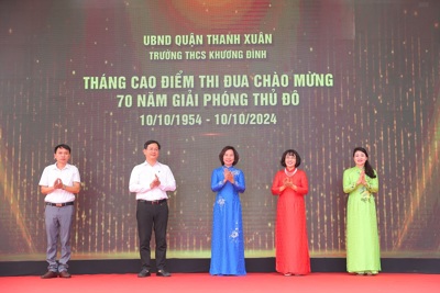 Trường THCS Khương Đình phát động “vì mái trường xanh – vì Hà Nội Xanh”