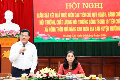  MTTQ Việt Nam TP Hà Nội giám sát tiêu chí NTM nâng cao ở Thường Tín