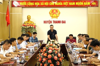 Thanh Oai: nêu cao trách nhiệm người đứng đầu trong ứng phó bão số 3