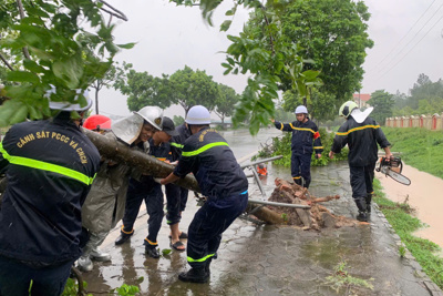 Huyện Đan Phượng tập trung khắc phục hậu quả do mưa bão