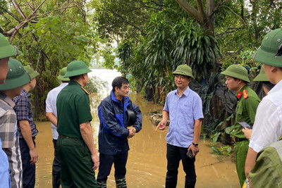 Quận Hoàng Mai chủ động các phương án sơ tán người dân ngoài đê