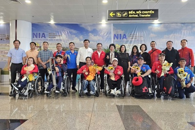 Đoàn Thể thao người khuyết tật Việt Nam về nước, hoàn thành mục tiêu Paralympic 2024