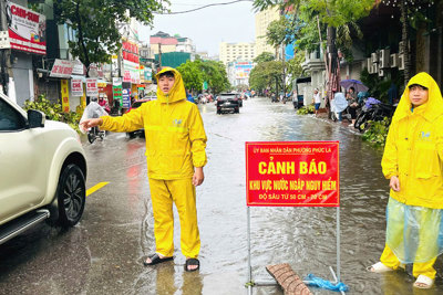 Hà Đông chủ động ứng phó với lũ trên sông Nhuệ