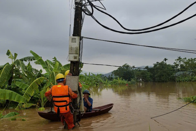 10/10 trạm biến áp 220kV đã được khôi phục do ảnh hưởng của bão