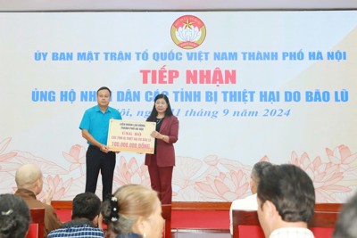 Công đoàn Hà Nội vận động ủng hộ đồng bào bị thiệt hại do bão lũ