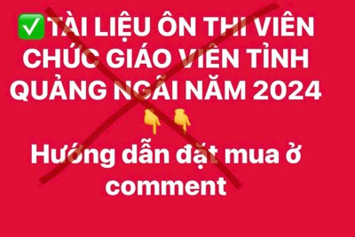 Tài liệu ôn thi tuyển giáo viên được bán trước khi có kế hoạch tuyển dụng