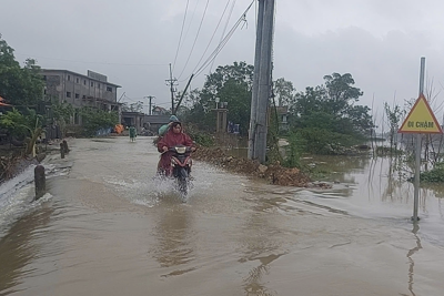 Hà Nội: cấm phương tiện lưu thông qua các điểm ngập sâu ở Mỹ Đức