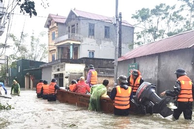 Hệ thống dân vận chung tay giảm thiểu thiệt hại do mưa bão gây ra