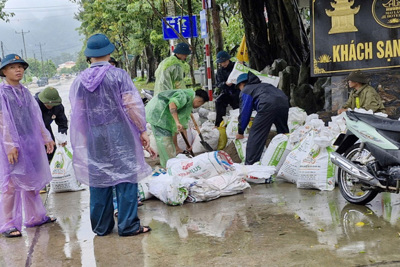 Huyện Mỹ Đức đã di dời gần 1.000 hộ dân bị ngập đến nơi an toàn