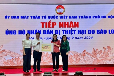 Hà Nội: Quỹ "Cứu trợ" tiếp nhận 56,3 tỷ đồng ủng hộ các tỉnh thiệt hại do bão