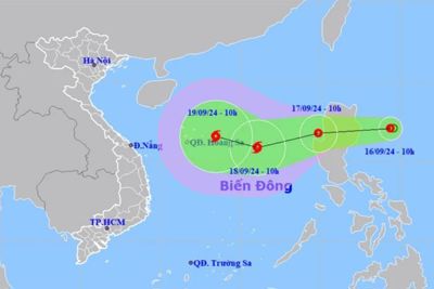 Áp thấp nhiệt đới có vị trí hình thành giống bão Yagi