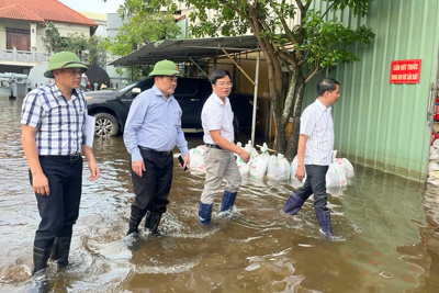 Huyện Thường Tín tìm biện pháp chống ngập úng tại cụm công nghiệp Hà Bình Phương