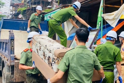 Hải Phòng: di chuyển tài sản của hơn 300 hộ dân thuộc chung cư Vạn Mỹ