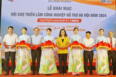 Khai mạc Hội chợ Công nghiệp hỗ trợ thành phố Hà Nội năm 2024