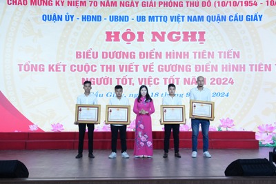 Cầu Giấy: tôn vinh những tấm gương người "người tốt, việc tốt" tiêu biểu