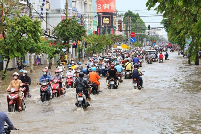 Triều cường vượt báo động III, Cần Thơ đối mặt nguy cơ ngập úng