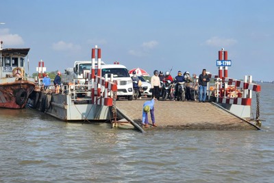 Nam Định đưa bến phà Ninh Mỹ vào hoạt động