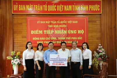 EVNSPC hỗ trợ gần 14 tỷ đồng các tỉnh miền Bắc 