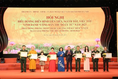 Hà Nội: lấy ý kiến về đề nghị tặng danh hiệu “Công dân Thủ đô ưu tú” năm 2024