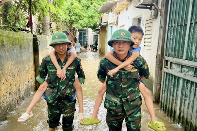 Huyện Thanh Trì: bão lũ đi qua, tình người ở lại