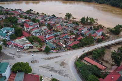 Hình ảnh phố núi Yên Bái thoát nguy cơ ngập lụt lần 2