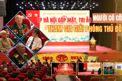 TP Hà Nội gặp mặt, tri ân người có công tham gia giải phóng Thủ đô